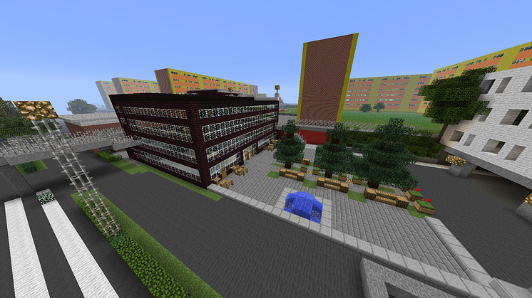 Fisksätra Ungdomsråds Minecraft-modell