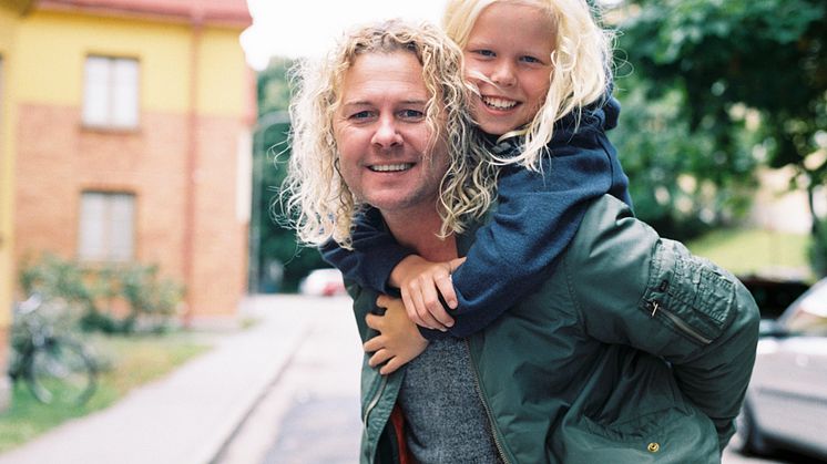 Mojje och sonen Milo är med i kampanjfilmen för Hjärt-Lungfondens kampanj Inte Klar.