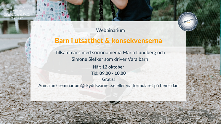 Webbinarium: Barn i utsatthet & konsekvenserna