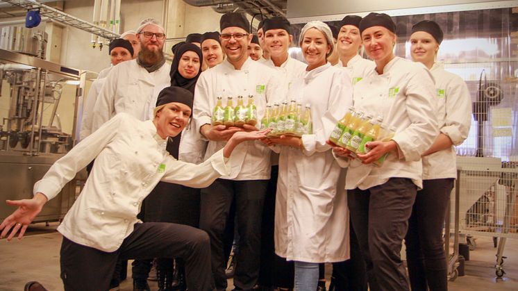 Gastronomistudenter med must
