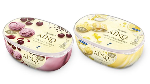 Ihanaista kirsikkaa ja sitruunaa: Aino-jäätelön syysuutuudet lainaavat makunsa maailman suosikkileivonnaisilta