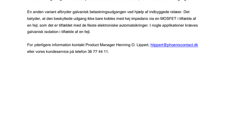 Nye varianter af CBMC-automatsikringer