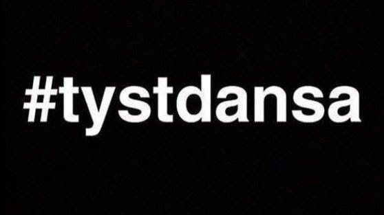 #tystdansa överlämnar 100 berättelser kopplade till #metoo. Bildkälla: #tystdansa