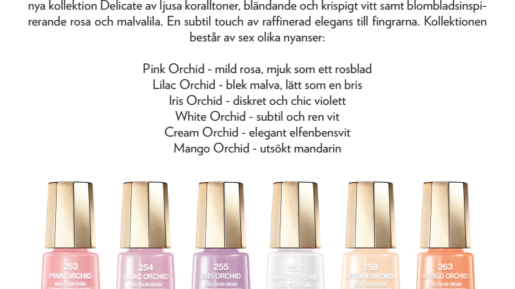 Delicate Collection - sommarens nyheter från Mavala 