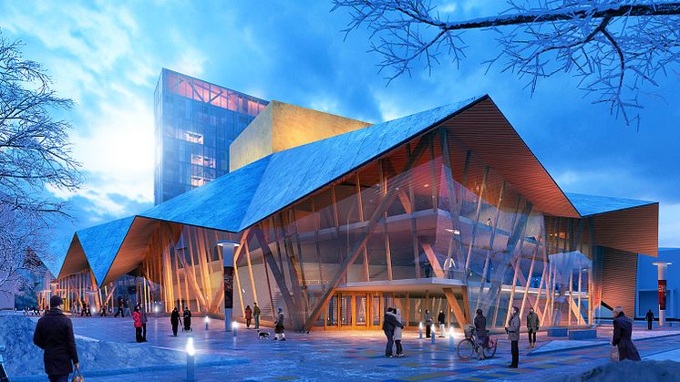 Liljewall arkitekters bidrag till Skellefteå kommuns öppna arkitekttävling