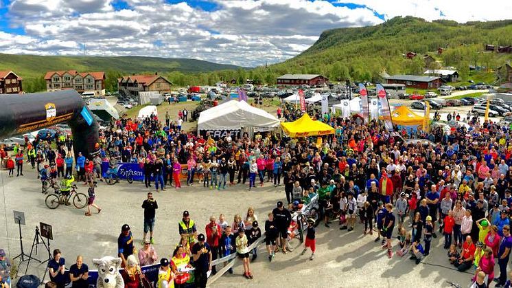 Fjällturens målgång i Ramundberget 