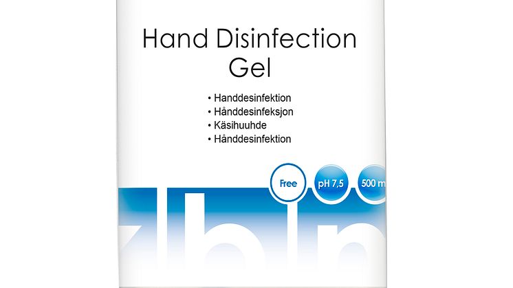 Handdesinfektion gel, 500 ml, KBM Professional