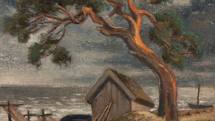 Niklāvs Strunke, Rigas strand, 1946, olja på duk