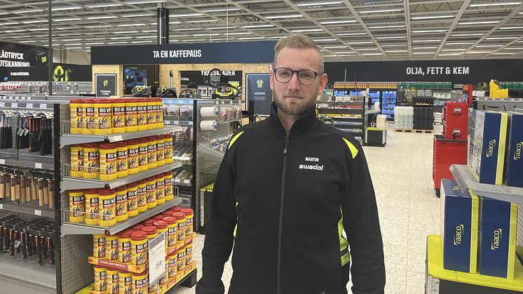 Swedol västervik butikschef Martin