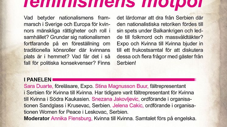 Nationalismen – feminismens motpol