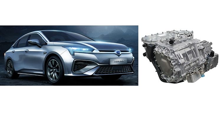 GAC NE's Super e-car Aion S and Nidec's Fully Integrated Traction Motor System (E-Axle)