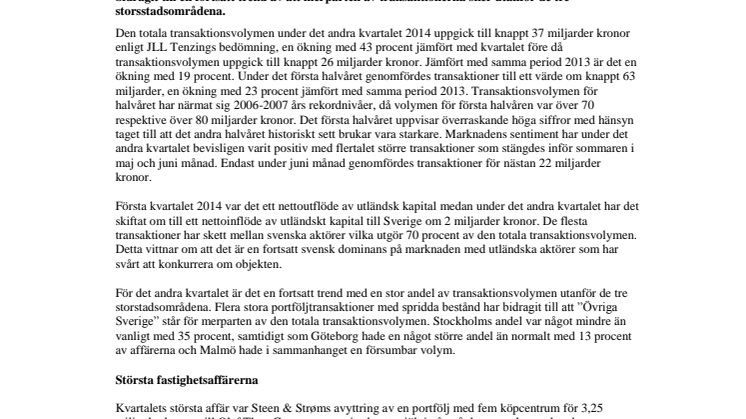 Marknadsutblick – kvartal 2, 2014 – Loket tuffar vidare 