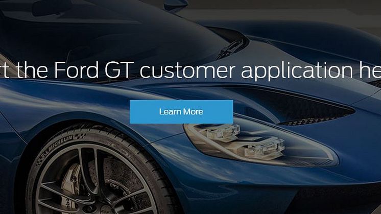 Ford GT application - UK