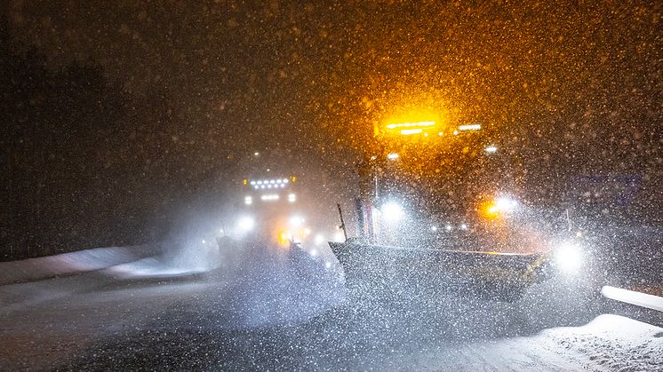 Combo-appen som används för vintervägunderhåll finns nu som ett utbud i Volvos fordonsdatorer via tjänsten My Business. Foto: Patrick Trägårdh