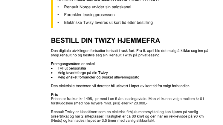 RENAULT LANSERER WEBSHOP MED LEASING