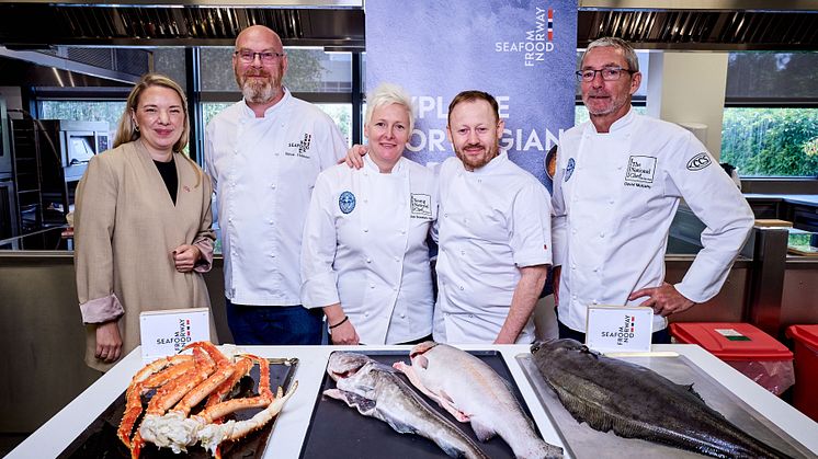 Seafood from Norway joins forces with Simon Hulstone to elevate the Young National Chef of the Year finalists at Mentor Day