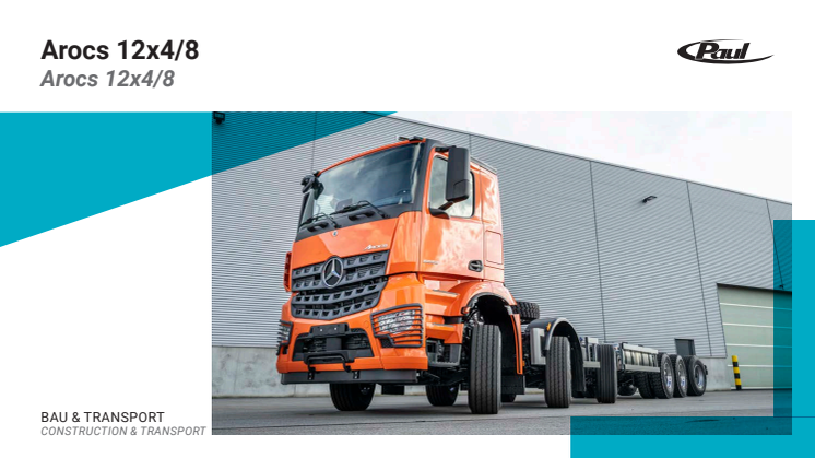 Paul Sonderfahrzeugbau Arocs 12x4/8 Produktdatenblatt