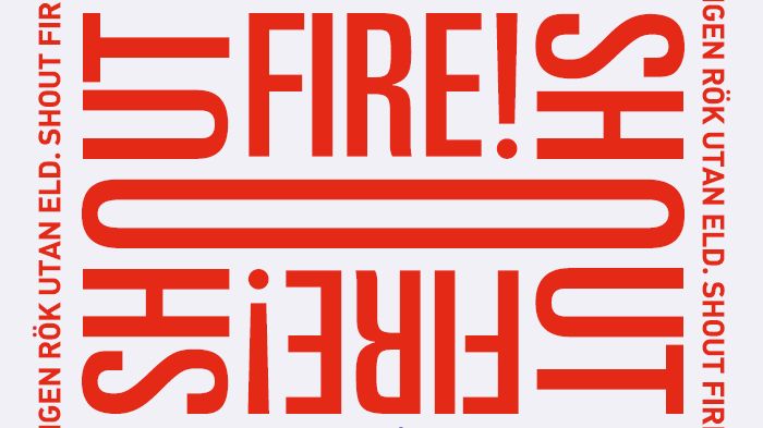 Höstvernissage på Röda Sten Konsthall: Ingen rök utan eld. Shout Fire!