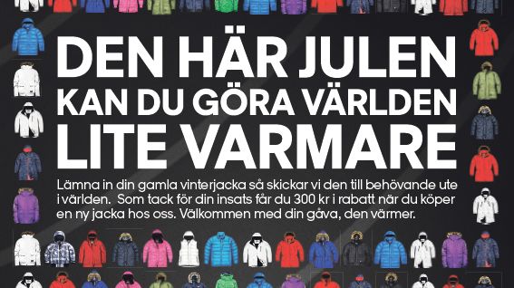 Stadium samlar in jackor till välgörenhet 