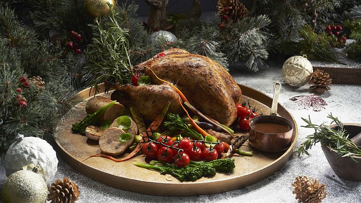 Festive Tom Turkey, served with Chestnut Stuffing, Yorkshire Pudding and Giblet Gravy