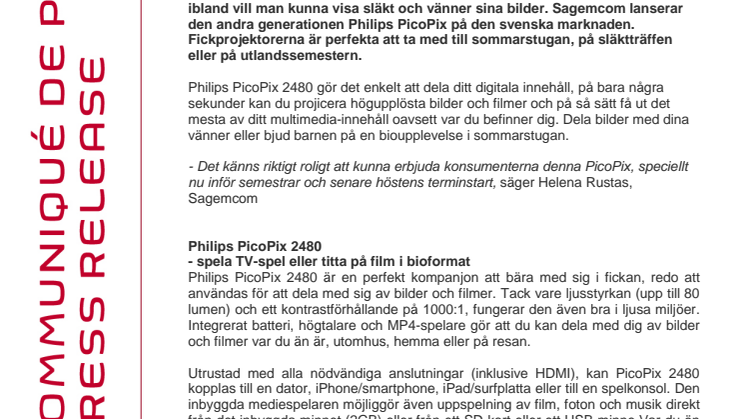 PHILIPS PICOPIX - FAMILJENS NYA KOMPIS