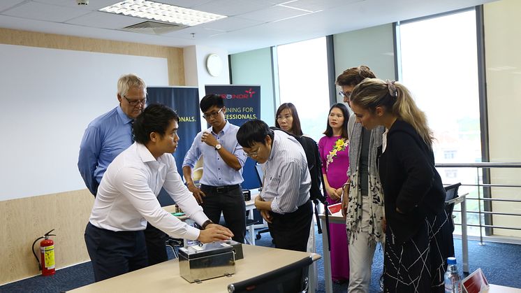 The Norwegian Embassy visiting TES Vietnam