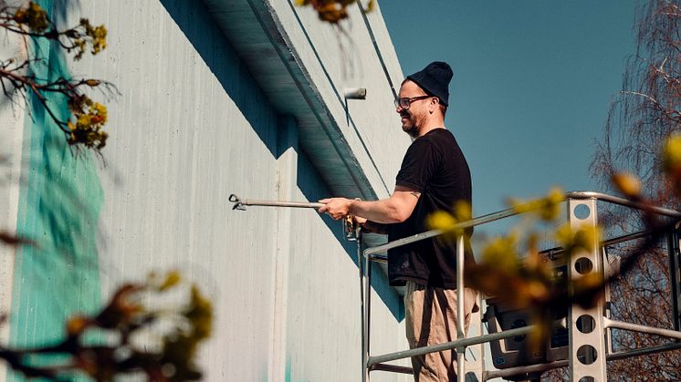 Målning pågår Foto Graffitisthlm