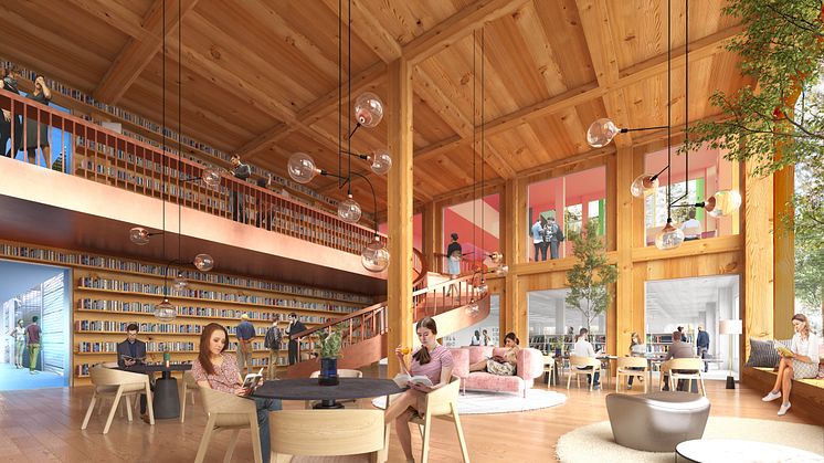 Förslag Utforskaren, arkitekttävling universitetsbiblioteket