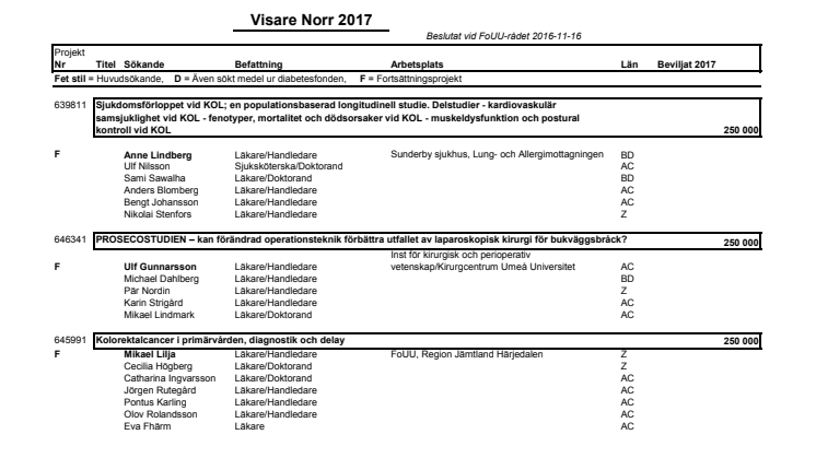 Beslut Visare Norr 2017