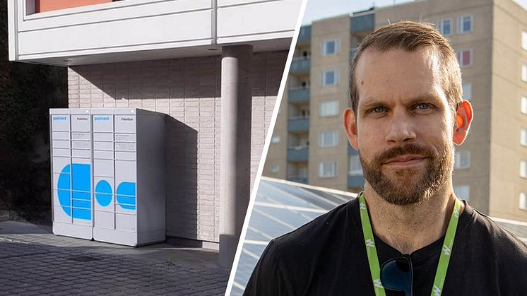 Mikael Hyltse först ut att pröva paketboxar på Willhem