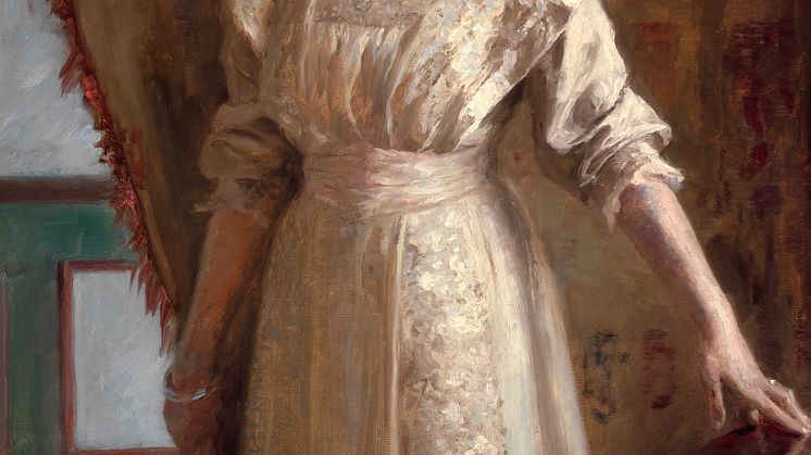 Det sidste værk, som P.S. Krøyer malede af sin datter Vibeke Krøyer, udbydes på auktion hos Bruun Rasmussen d. 1. juni i Bredgade.