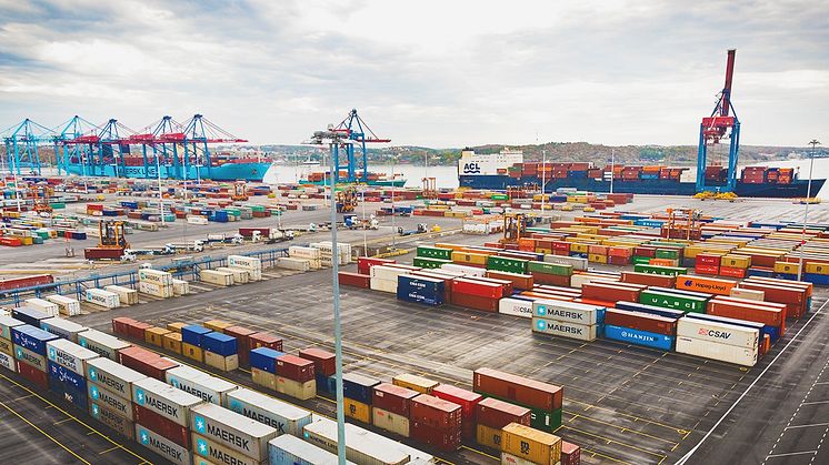 Genom APM Terminals Gothenburg flödar ungefär hälften av Sveriges import och export.