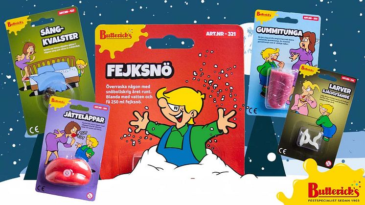 Butterick’s lanserar fem nya skämtsaker