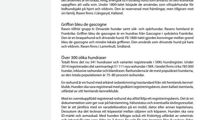 Två nya hundraser till Sverige