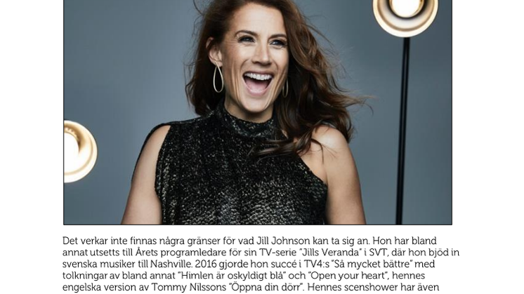 Jill Johnson till Furuvik i sommar