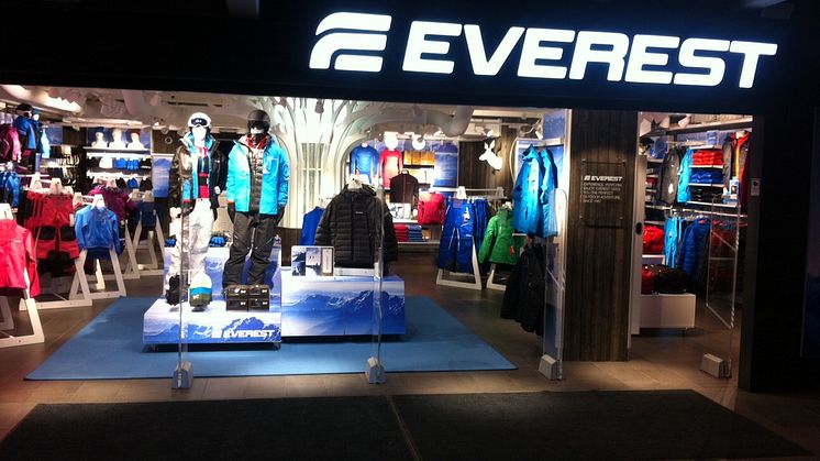 Fortsatt expansion för Sveriges största sportkedja - Stadium öppnar Everest-butik