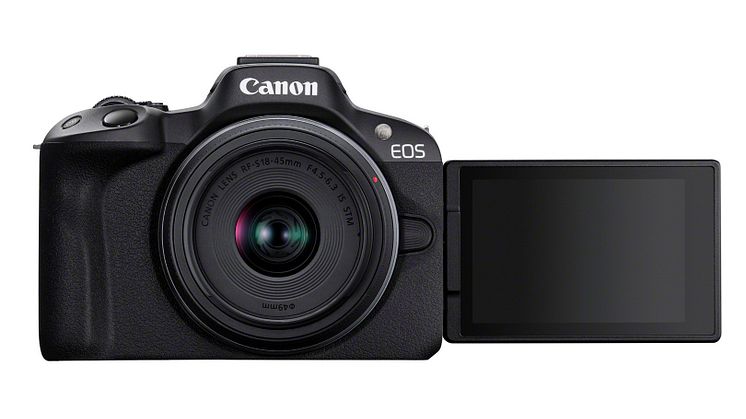 09_EOS R50_Black_The Front_RF-S18-45mm(BK)