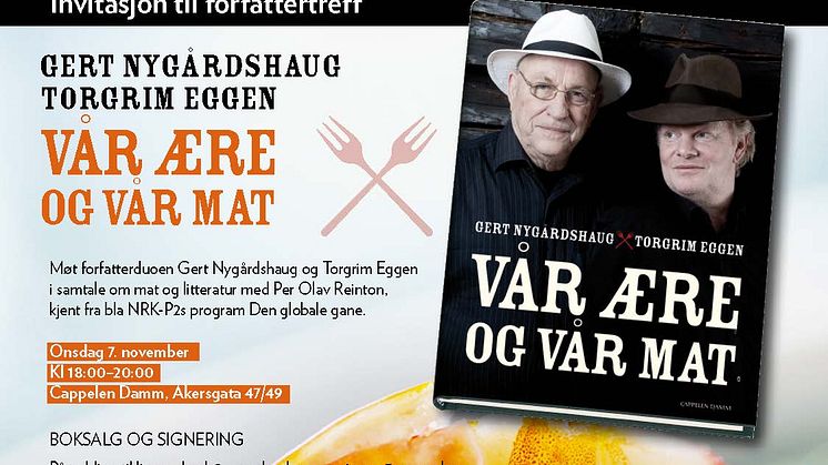 Velkommen til lansering: Vår ære og vår mat