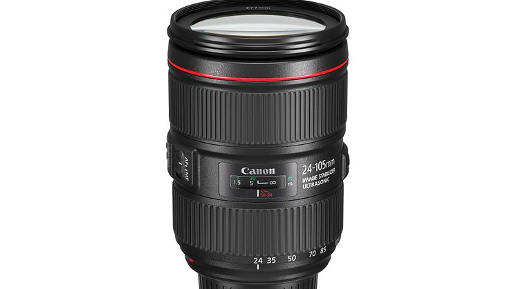 EF 24-105mm f4L IS II USM Side with cap