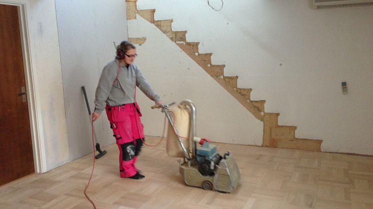 Rekord i golvslipning