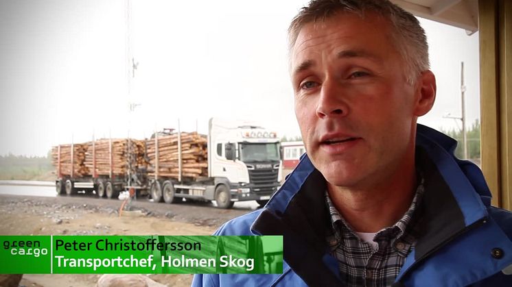 Holmen Skog valde tåg med Green Cargo trots korta transportavstånd