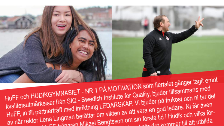 Inbjudan till sponsorfrukost om ledarskap och hur vi motiverar barn och ungdomar!