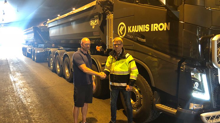 Thomas Andersson säljchef Skoogs Bränsle, Peter Bohm VD Malmtransporter Norr AB 