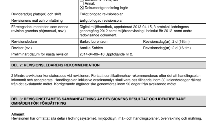 Beröm till Danderyds sjukhus för sitt goda miljöarbete