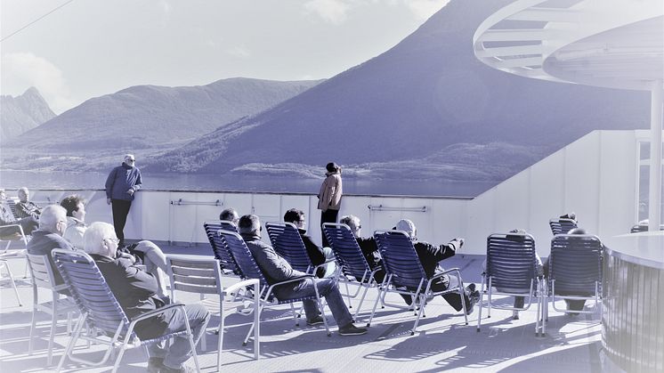 Ombord Hurtigruten.  Foto: Manne Mosten