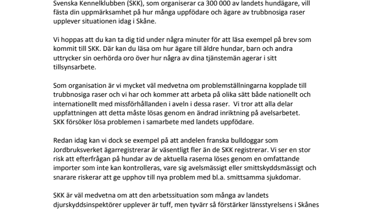 Öppet brev till landshövdningen i Skåne