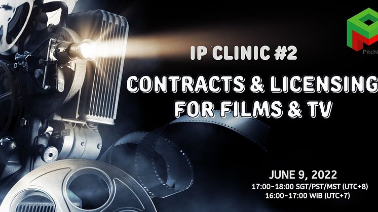 PitchMark IP Clinic #2 - Contracts & Licensing for films & TV