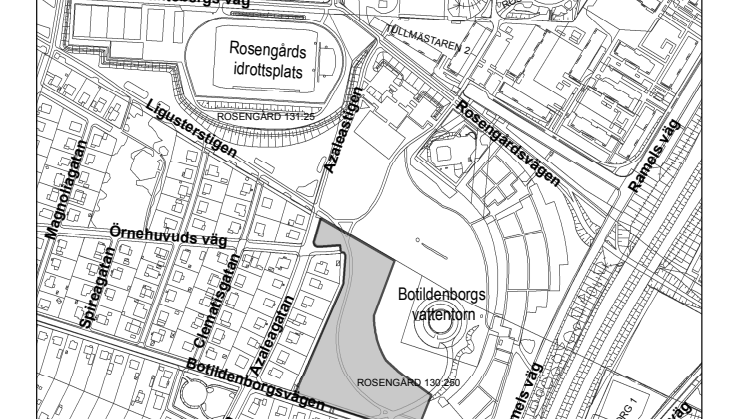 Karta Södra Botildenborg