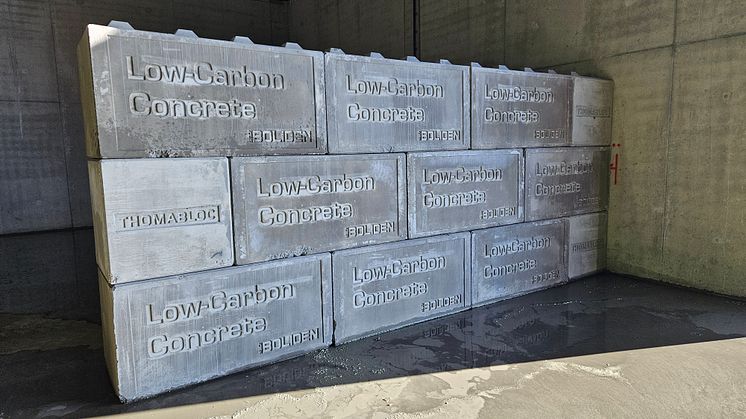 The prototype blocks were produced in Thomas Concrete Group's subsidiary Thomas Betong's plant in Lane-Ryr, Sweden.
