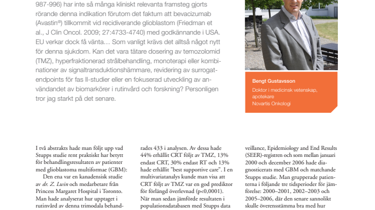 Glioblastom – dags för biomarkörer i rutinvård och forskning